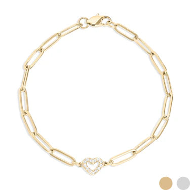 Golden Radiance Heart Bracelet