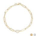 Golden Radiance Heart Bracelet