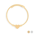 LuxeLove Heart Cuff Bracelet