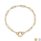 LuxeCharm Paperclip Bracelet
