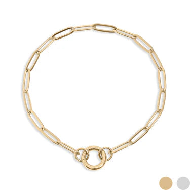 LuxeCharm Paperclip Bracelet