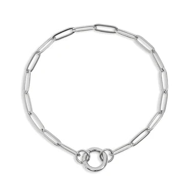 LuxeCharm Paperclip Bracelet