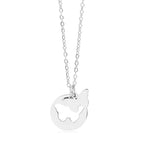 Linear Wing Silhouette Necklace