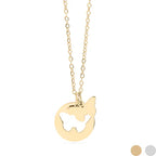 Linear Wing Silhouette Necklace