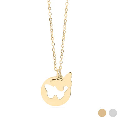 Linear Wing Silhouette Necklace