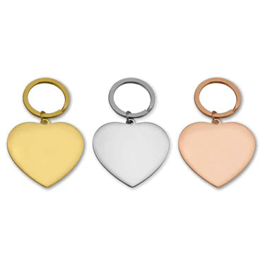 Golden Memory Heart Keychain