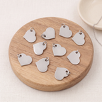 Stainless Steel Polished Heart Pendant