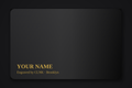Custom engraved metal credit card — design yours live with your name engraved in gold