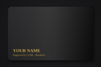 Custom engraved metal credit card — design yours live with your name engraved in gold