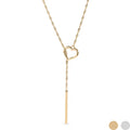 Linear Love Axis Necklace