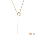 Linear Love Axis Necklace